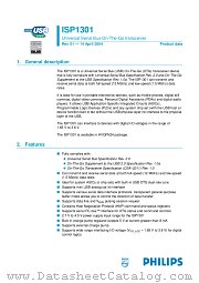 ISP1301BS datasheet pdf Philips