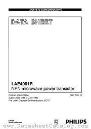 LAE4001R datasheet pdf Philips