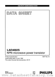 LAE4002S datasheet pdf Philips