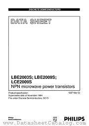 LBE2003S datasheet pdf Philips