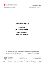 LP064V1 datasheet pdf Philips