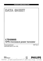 LTE42005S datasheet pdf Philips