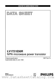 LV1721E50R datasheet pdf Philips