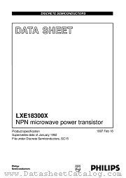 LXE18300 datasheet pdf Philips