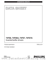 N74F06AN datasheet pdf Philips