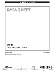 N74F07N datasheet pdf Philips