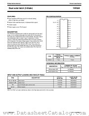 74F604 datasheet pdf Philips