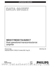 AU5517D datasheet pdf Philips
