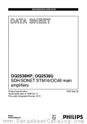 OQ2538 datasheet pdf Philips