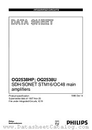 OQ2538U datasheet pdf Philips
