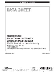 80C32X2 datasheet pdf Philips