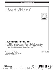 80C554 datasheet pdf Philips