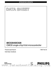 P87C528EBFFA datasheet pdf Philips