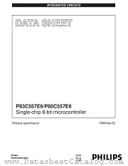 P83C557E6EFB/YYY datasheet pdf Philips