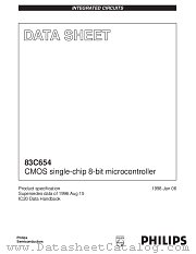 P83C654IBA datasheet pdf Philips