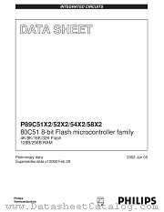 P89C58X2BA datasheet pdf Philips