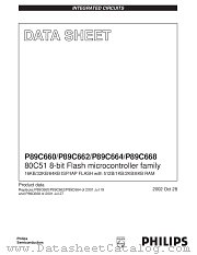 P89C662HFBD datasheet pdf Philips