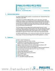 P89LV51RB2BA datasheet pdf Philips