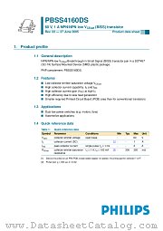 PBSS4160DS datasheet pdf Philips