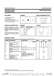 PBYR1045B datasheet pdf Philips