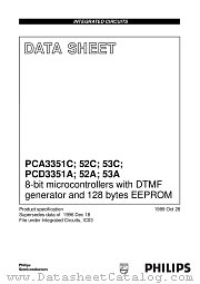 PCD3352A datasheet pdf Philips