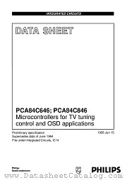 PCA84C646 datasheet pdf Philips