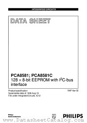 PCA8581T datasheet pdf Philips