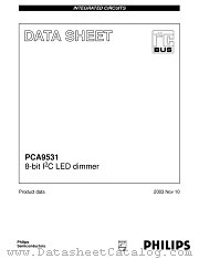 PCA9531BS datasheet pdf Philips