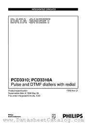 PCD3310P datasheet pdf Philips
