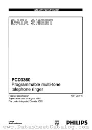 PCD3360P datasheet pdf Philips