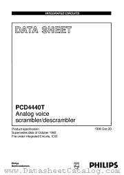 PCD4440T datasheet pdf Philips
