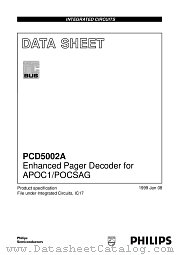 PCD5002AH datasheet pdf Philips