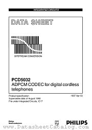 PCD5032H datasheet pdf Philips