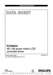 PCD8544U datasheet pdf Philips