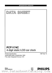 PCF1174CU datasheet pdf Philips