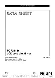PCF2113DU/F2 datasheet pdf Philips