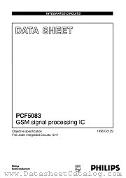 PCF5083 datasheet pdf Philips