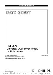 PCF8576T datasheet pdf Philips