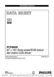 PCF8820U datasheet pdf Philips