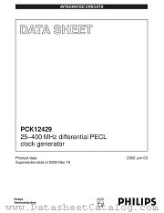 PCK12429D datasheet pdf Philips