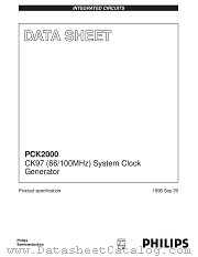 PCK2000 datasheet pdf Philips