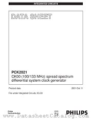PCK2021DGG datasheet pdf Philips
