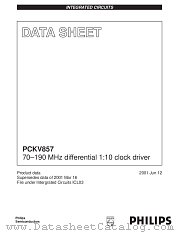 PCKV857 datasheet pdf Philips