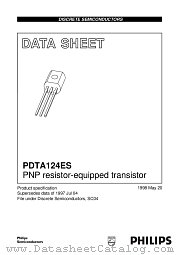 PDTA124ES datasheet pdf Philips