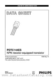 PDTC144ES datasheet pdf Philips