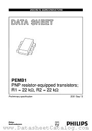 PEMB1 datasheet pdf Philips