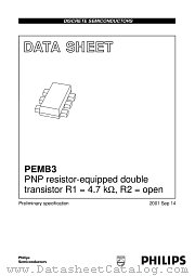 PEMB3 datasheet pdf Philips