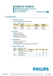 PEMD18 datasheet pdf Philips