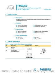 PH2925U datasheet pdf Philips