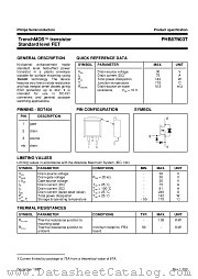 PHB87NO3T datasheet pdf Philips